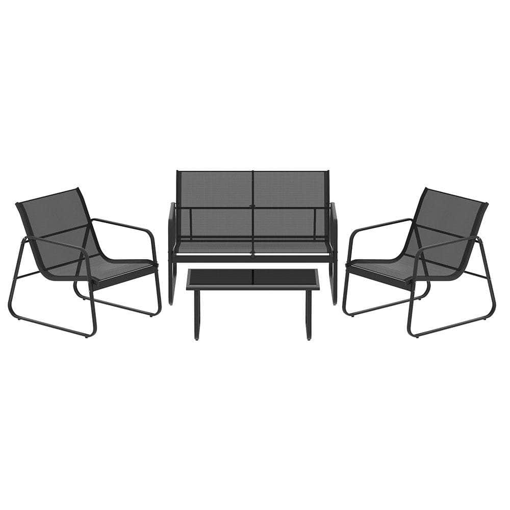 Outdoor Lounge Setting Garden Patio Furniture Textilene Sofa Table Chair