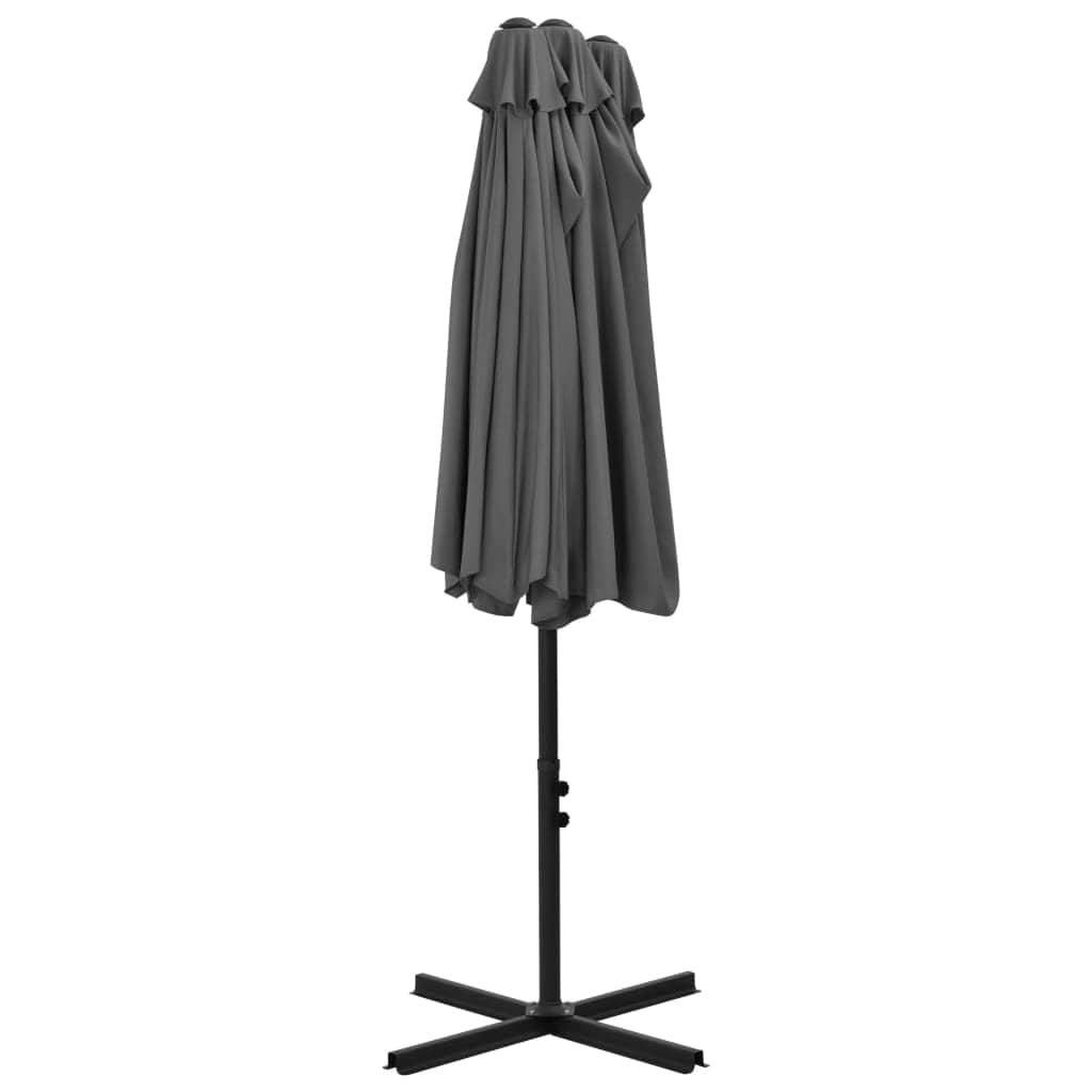 Outdoor Parasol with Aluminium Pole Anthracite