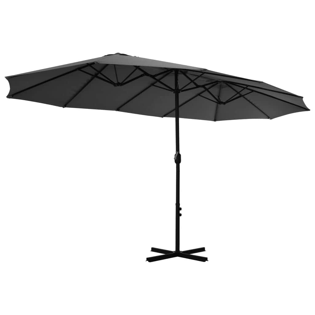 Outdoor Parasol with Aluminium Pole Anthracite