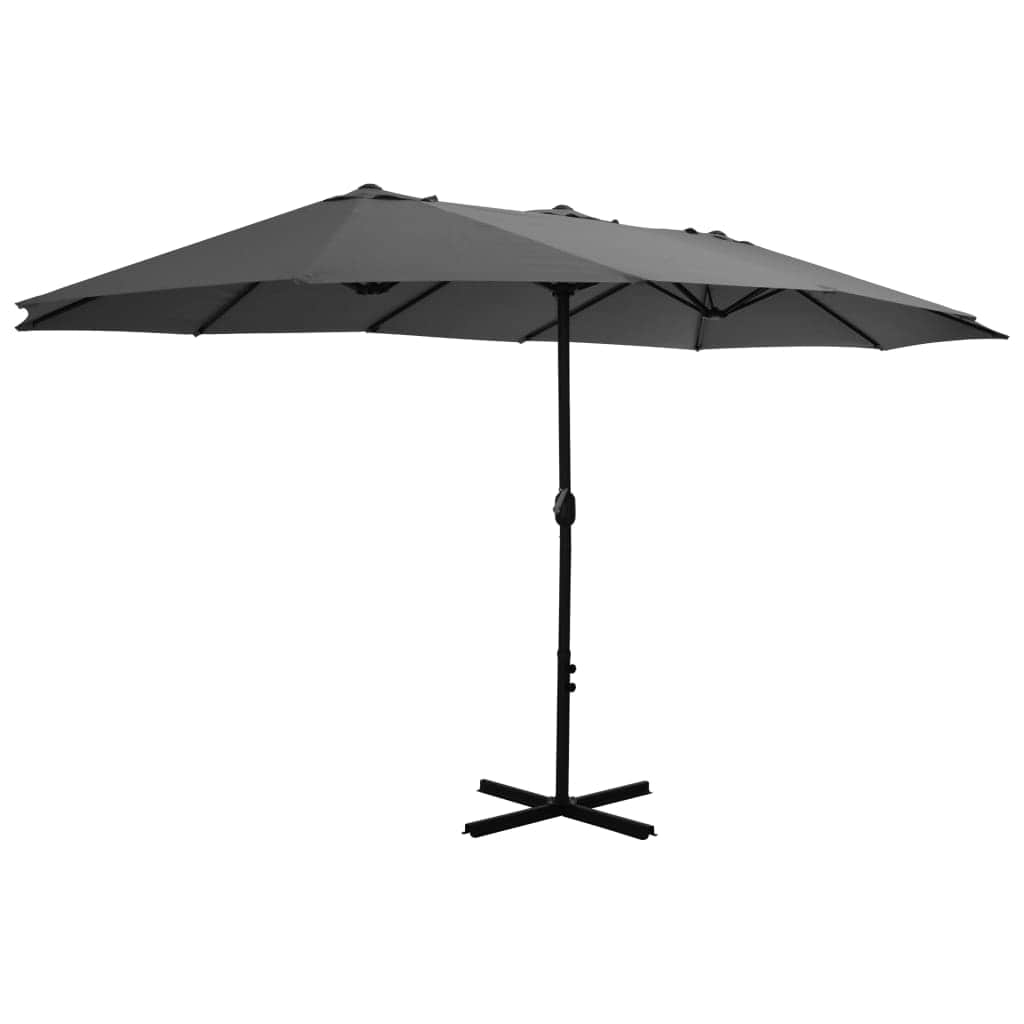 Outdoor Parasol with Aluminium Pole Anthracite