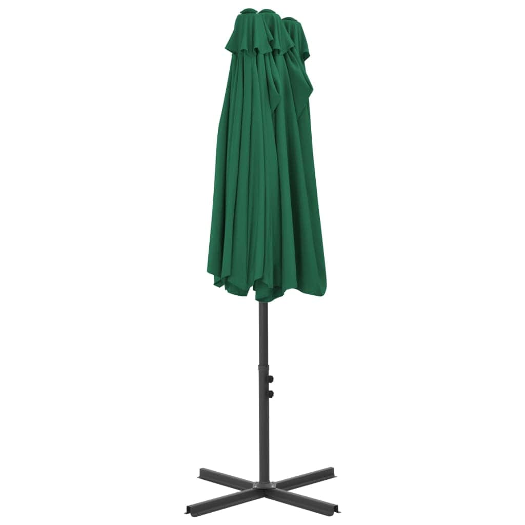 Outdoor Parasol with Aluminium Pole Green