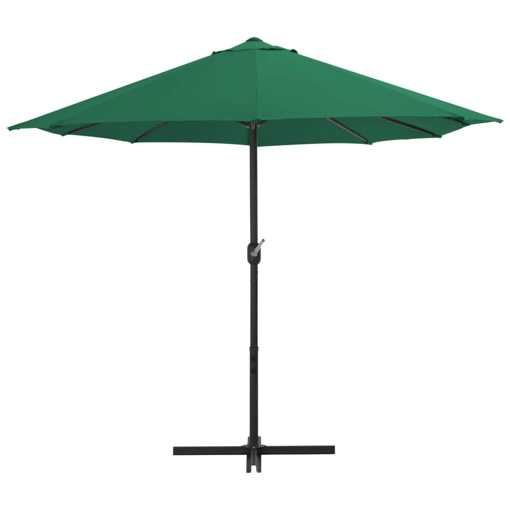 Outdoor Parasol with Aluminium Pole Green