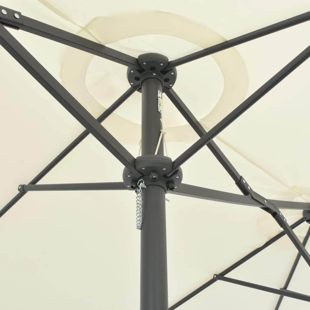 Outdoor Parasol with Aluminium Pole Sand