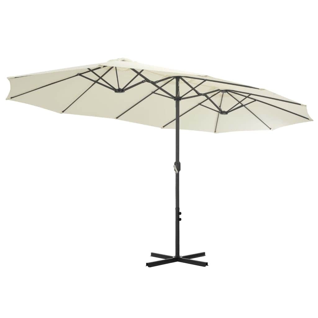 Outdoor Parasol with Aluminium Pole Sand, Outdoor Umbrellas & Sunshades