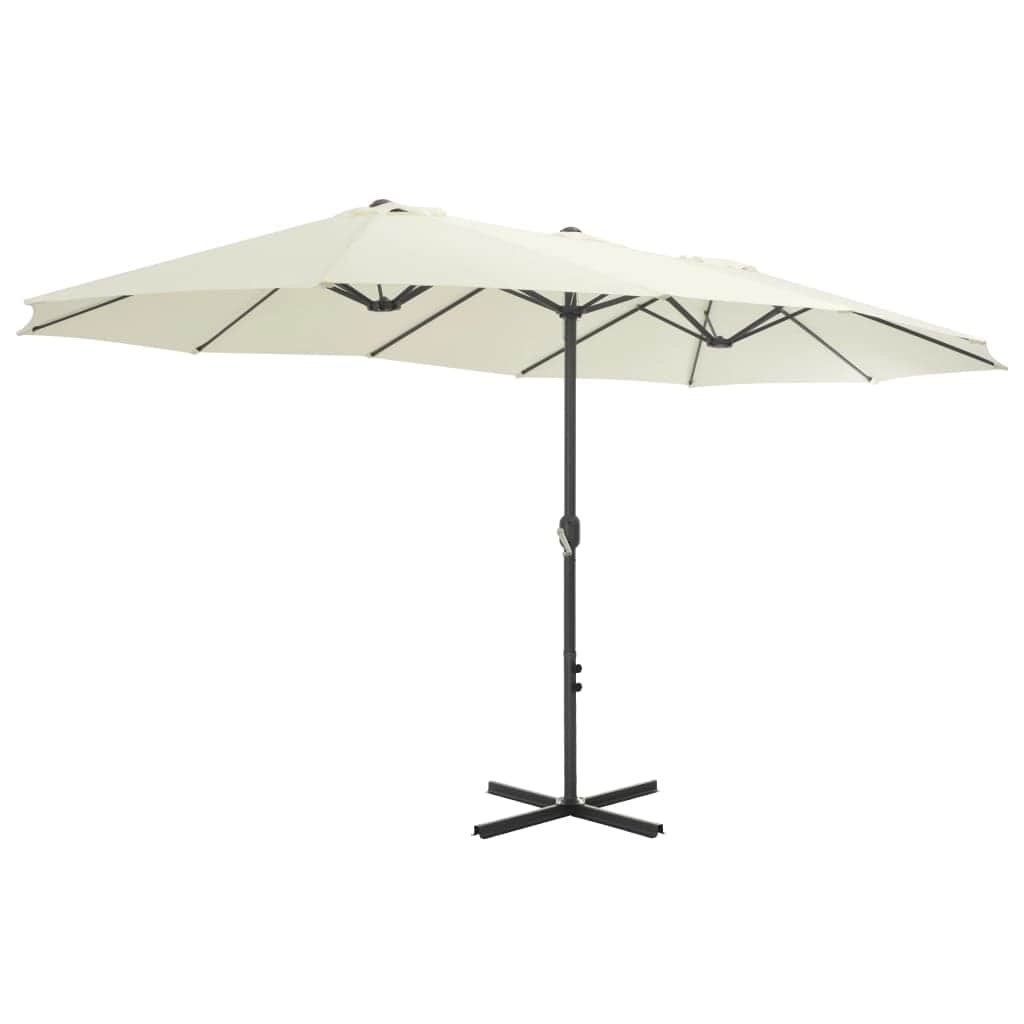 Outdoor Parasol with Aluminium Pole Sand
