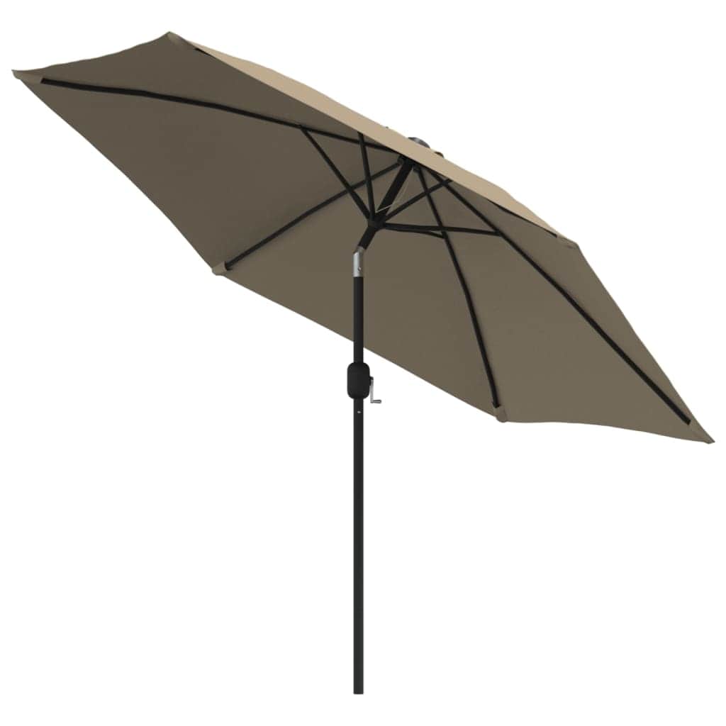 Outdoor Parasol with Metal Pole 300 cm Taupe