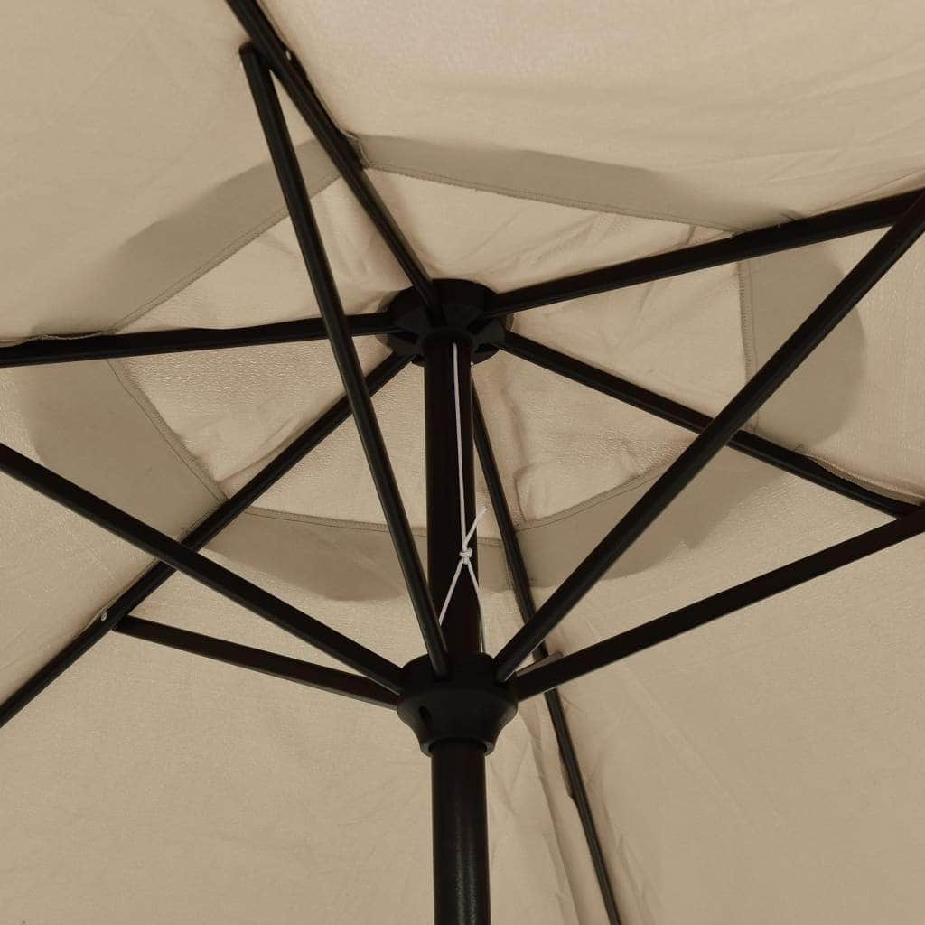 Outdoor Parasol with Metal Pole 300 cm Taupe - Simple deals
