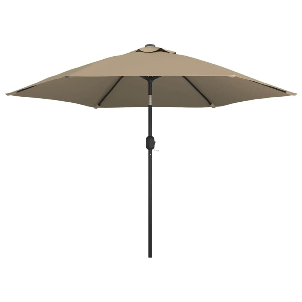 Outdoor Parasol with Metal Pole 300 cm Taupe - Simple deals