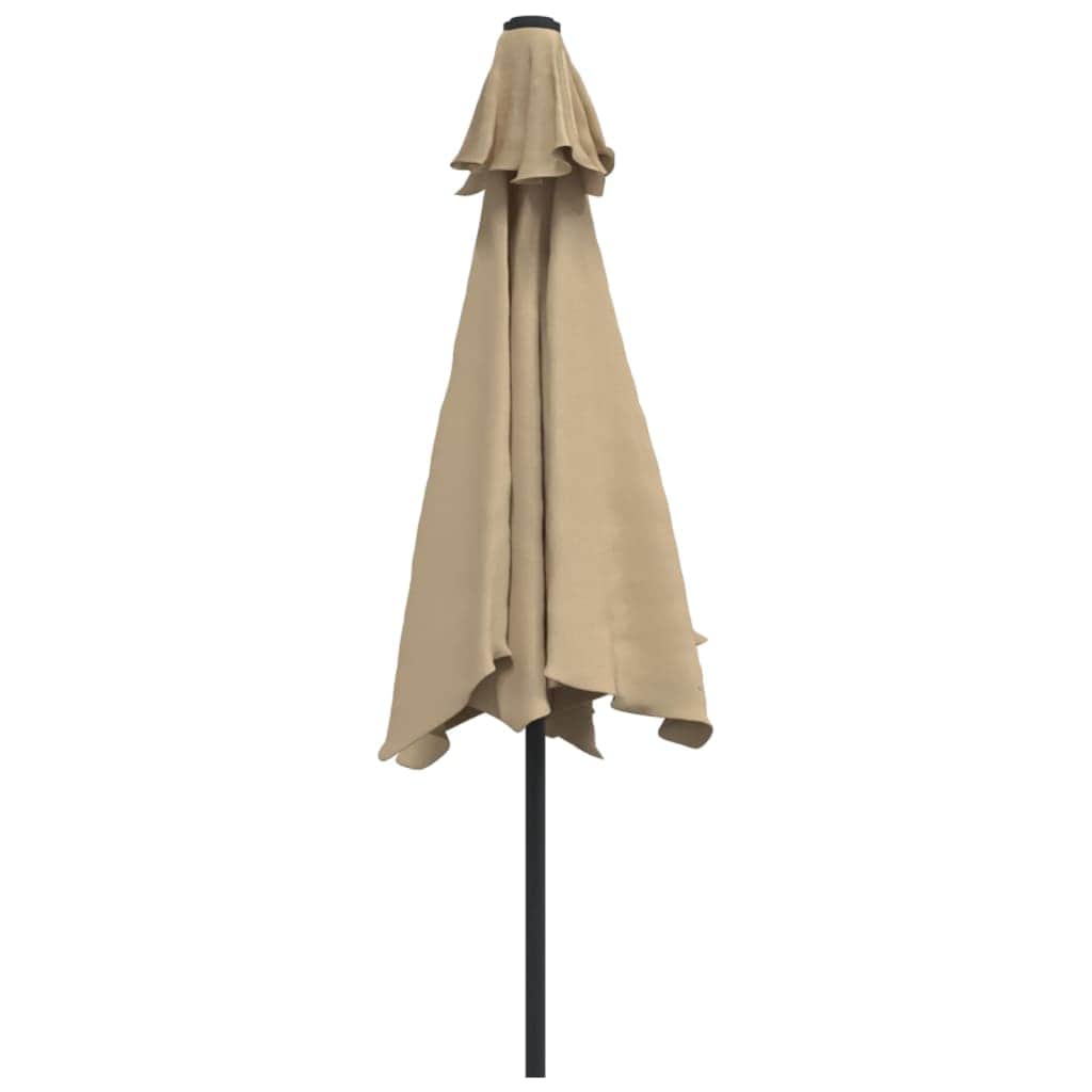 Outdoor Parasol with Metal Pole 300 cm Taupe - Simple deals