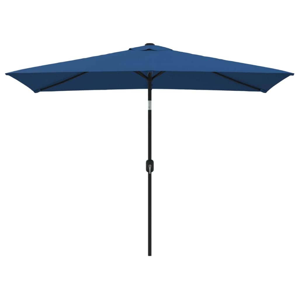 Outdoor Parasol with Metal Pole Azure