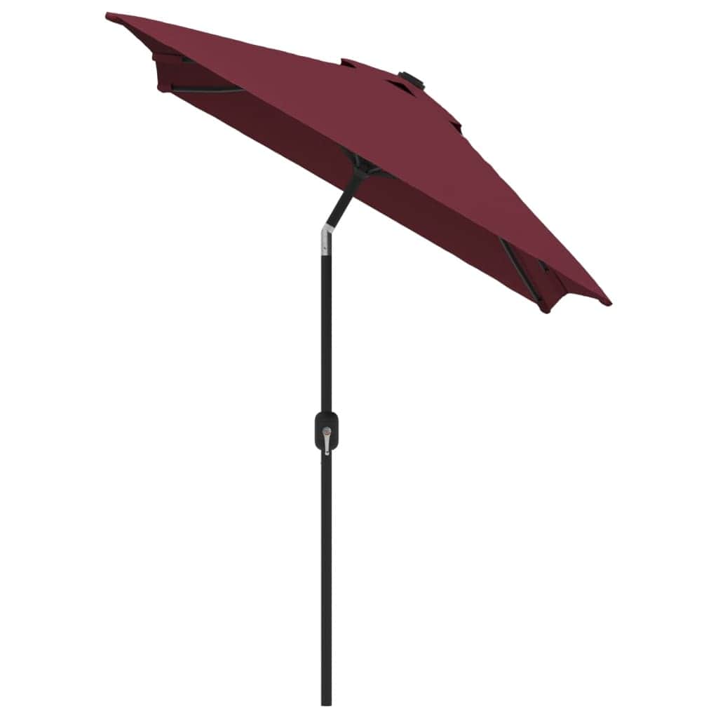 Outdoor Parasol with Metal Pole Bordeaux Red - Simple deals