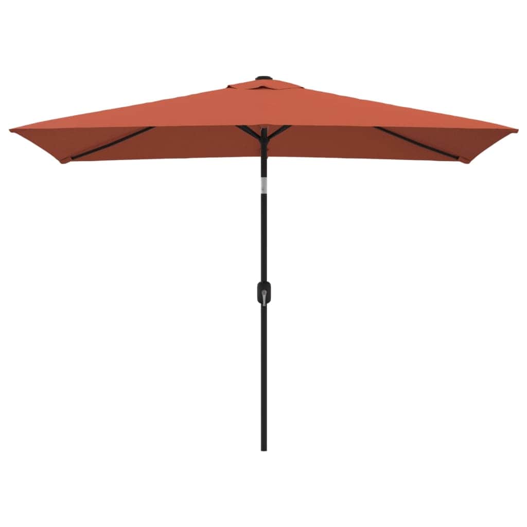 Outdoor Parasol with Metal Pole Terracotta