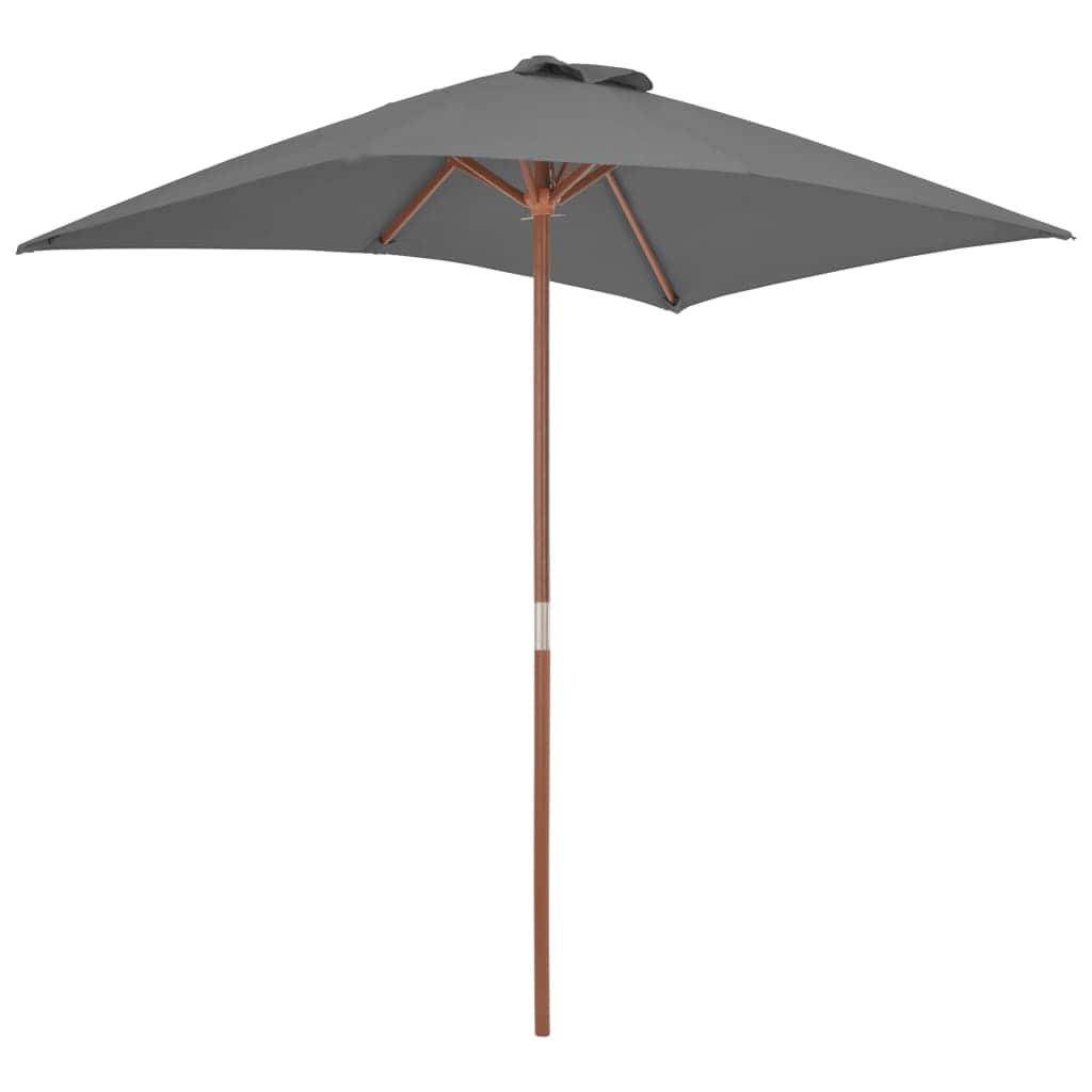 Outdoor Parasol with Wooden Pole