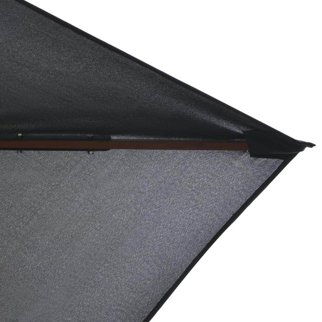 Outdoor Parasol with Wooden Pole Anthracite