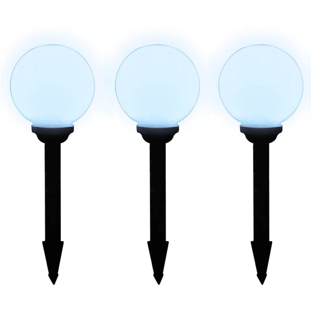 Outdoor Pathway Lamps 6 pcs LED 20 cm with Ground Spike