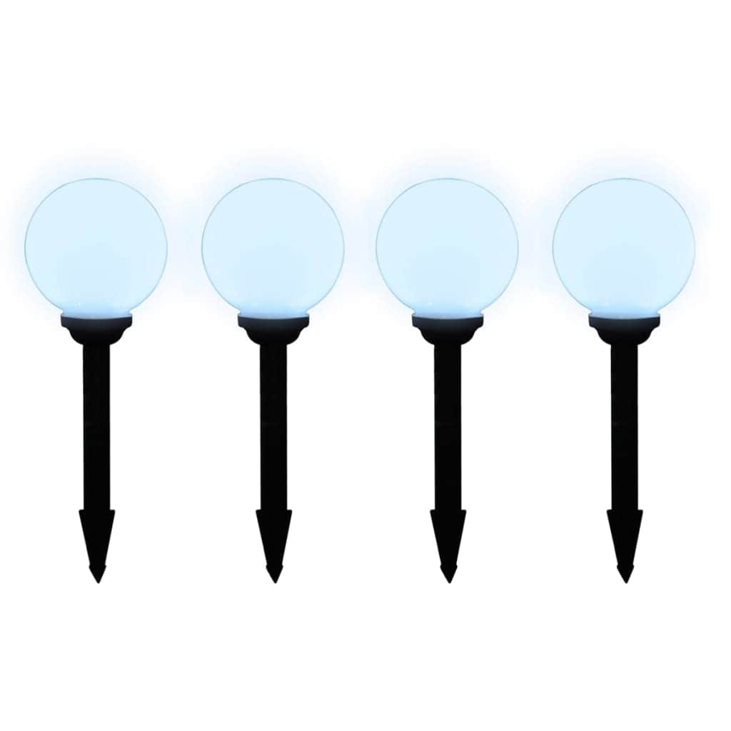Outdoor Pathway Lamps 8 pcs LED 15 cm with Ground Spike