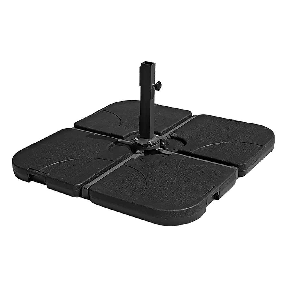 Outdoor Patio 4-Piece Cantilever Offset Umbrella Base