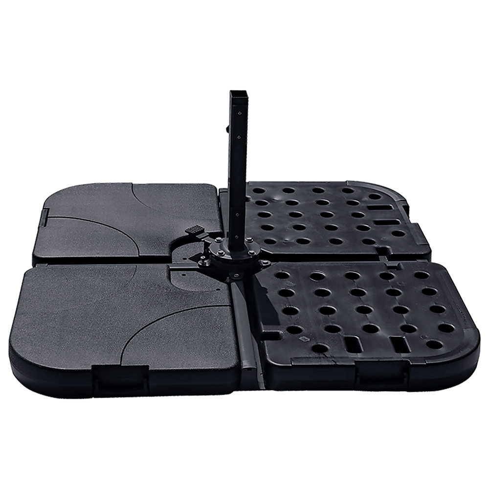 Outdoor Patio 4-Piece Cantilever Offset Umbrella Base