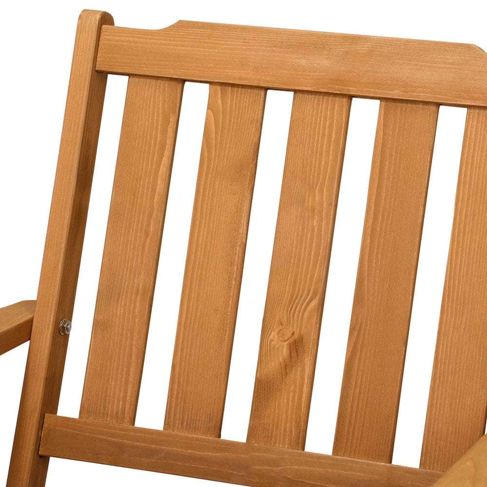 Outdoor Patio Set Solid Wood Chair&Table 3PC & 5PC