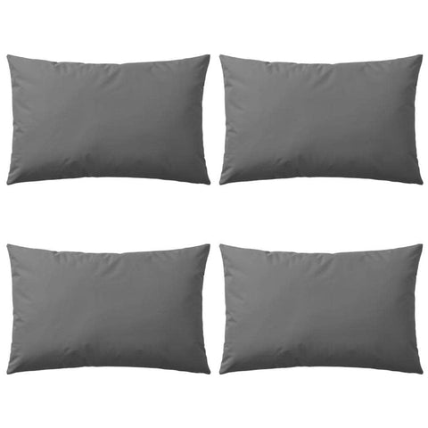 Outdoor Pillows 4 pcs Grey
