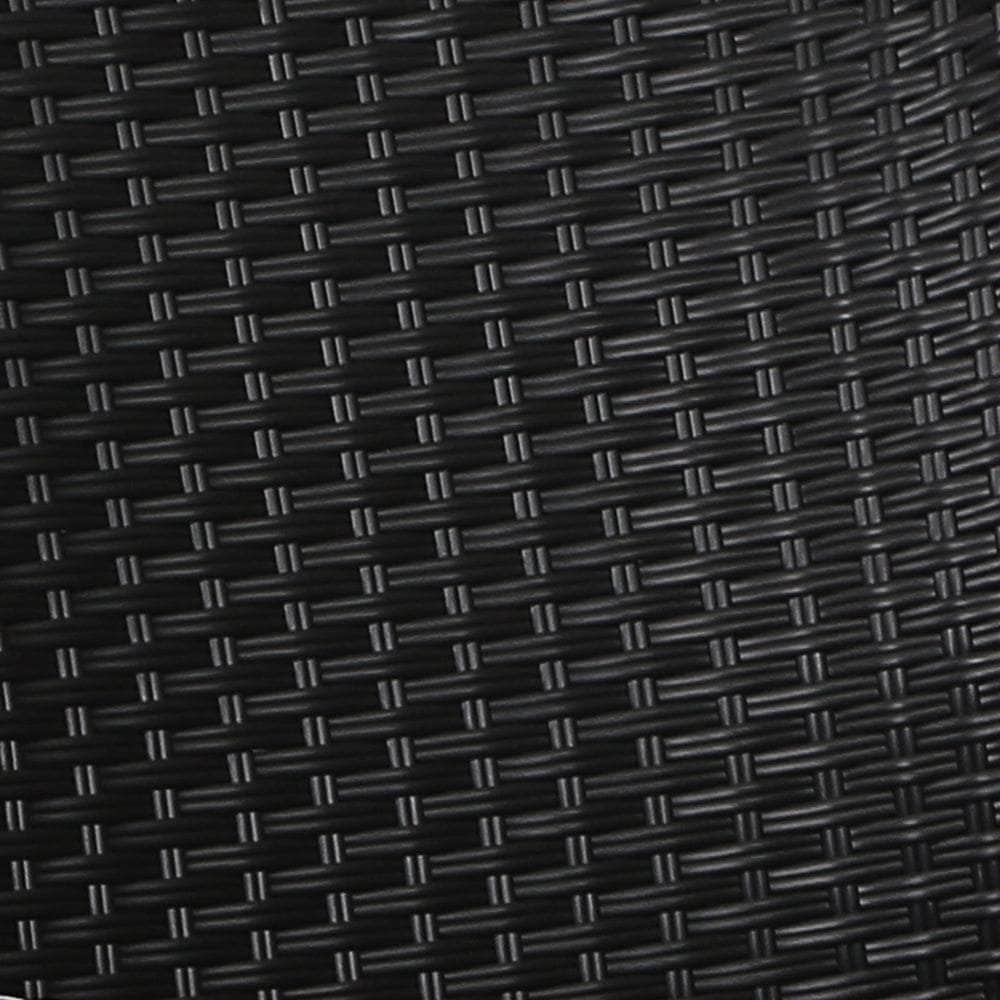 Outdoor Recliner Chairs Black 2pcs