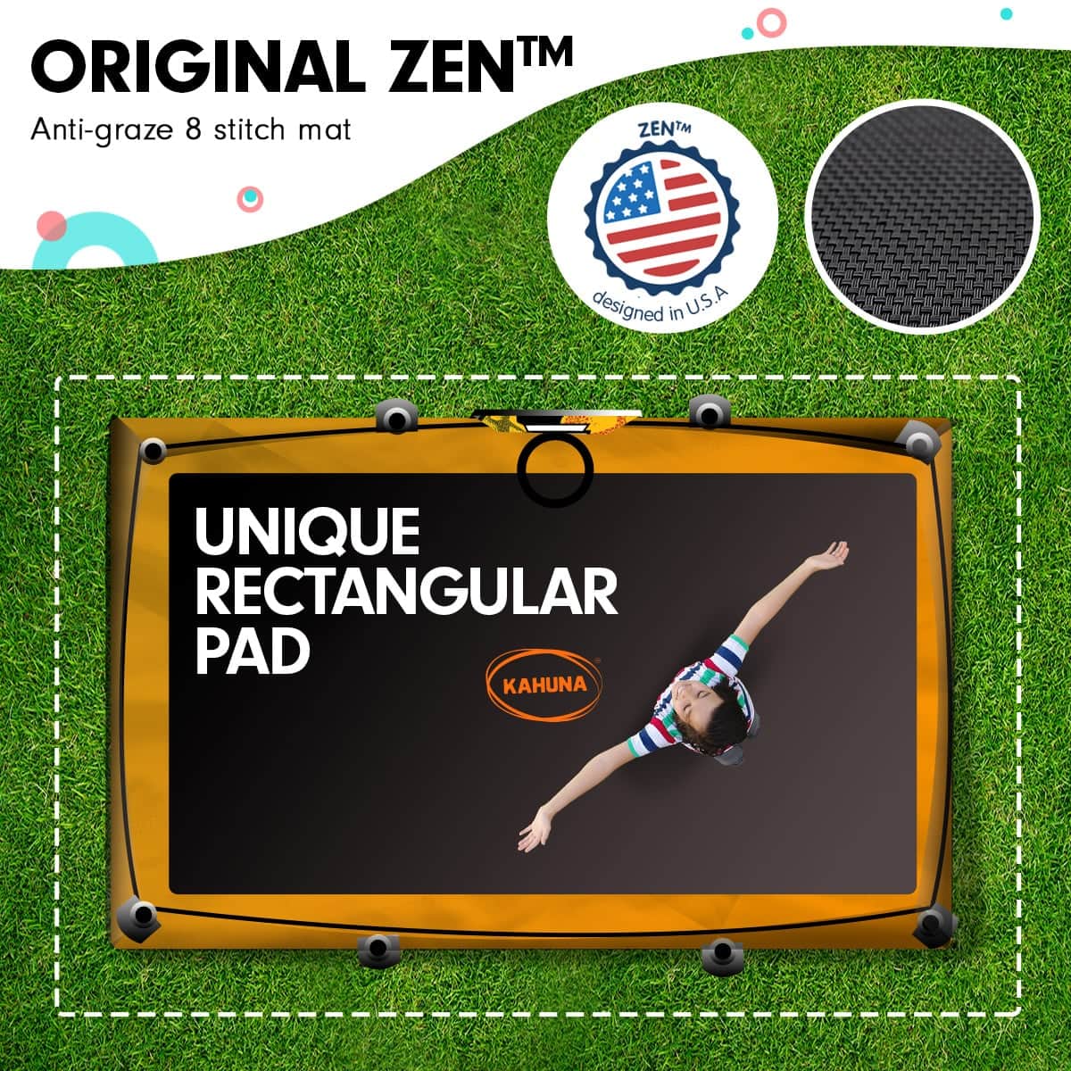 Outdoor Rectangular 6x9ft Trampoline with LED Basketball Set Rainbow