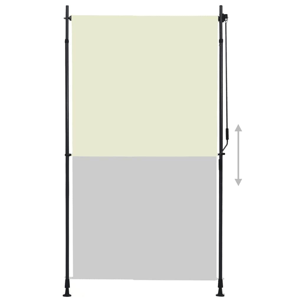 Outdoor Roller Blind -- Cream