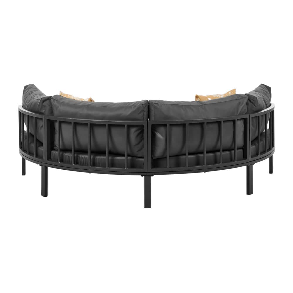 Outdoor Round Daybed Large Rattan Sun Lounge Sofa Patio Furniture