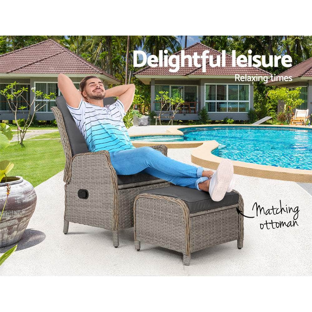 Outdoor Setting Patio Furniture Wicker Sofa