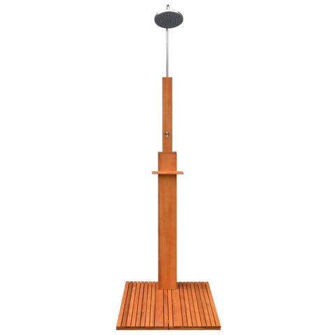 Outdoor Shower Eucalyptus Wood and Steel