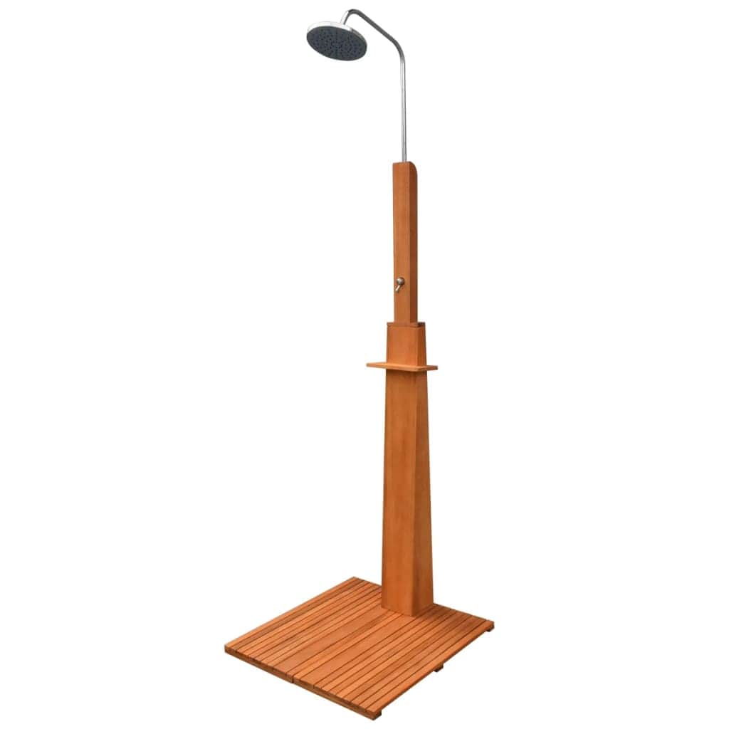 Outdoor Shower Eucalyptus Wood and Steel - Simple deals