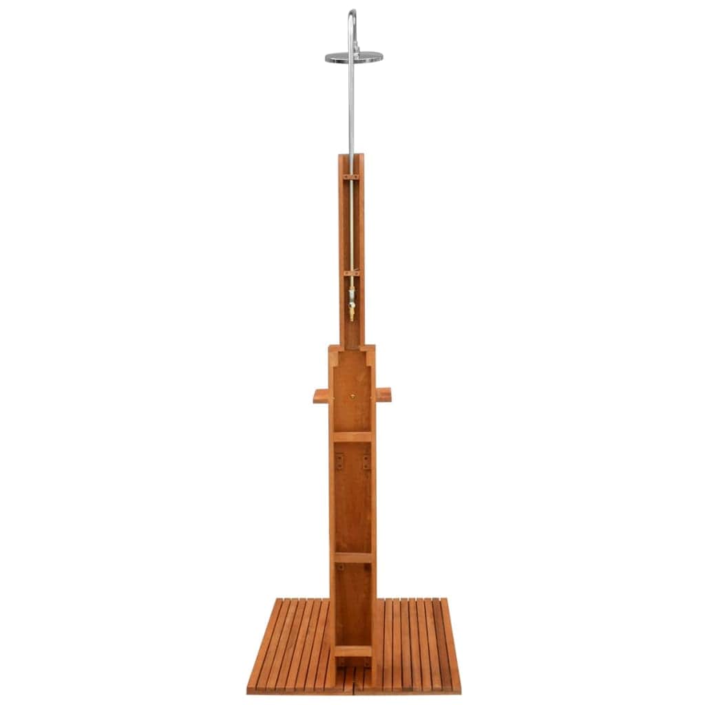 Outdoor Shower Eucalyptus Wood and Steel - Simple deals