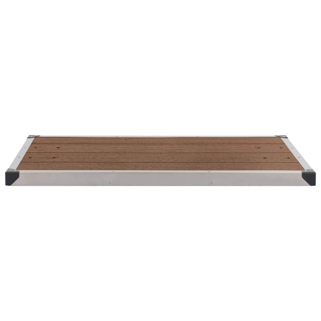 Outdoor Shower Tray WPC Stainless Steel