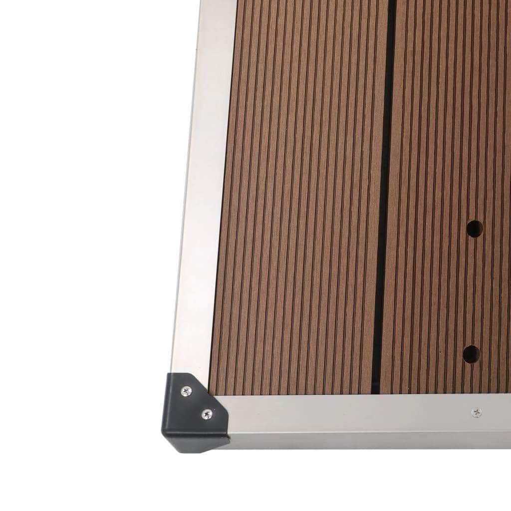 Outdoor Shower Tray WPC Stainless Steel