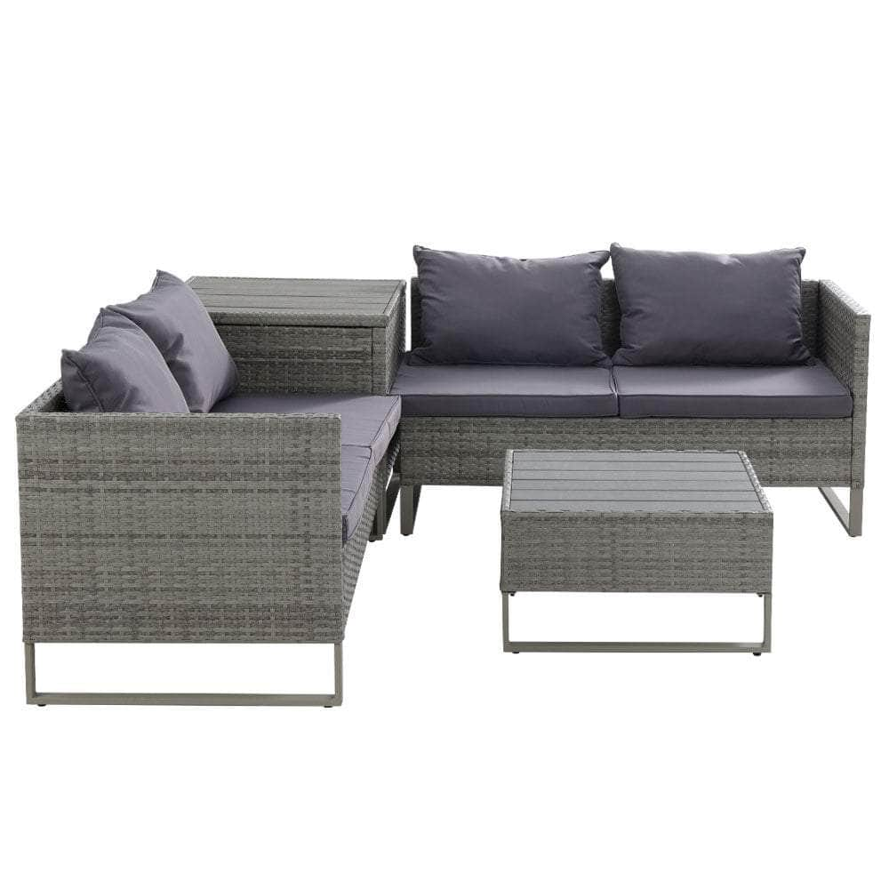 Outdoor Sofa Furniture Garden Couch Lounge Set Patio Wicker Table Chairs