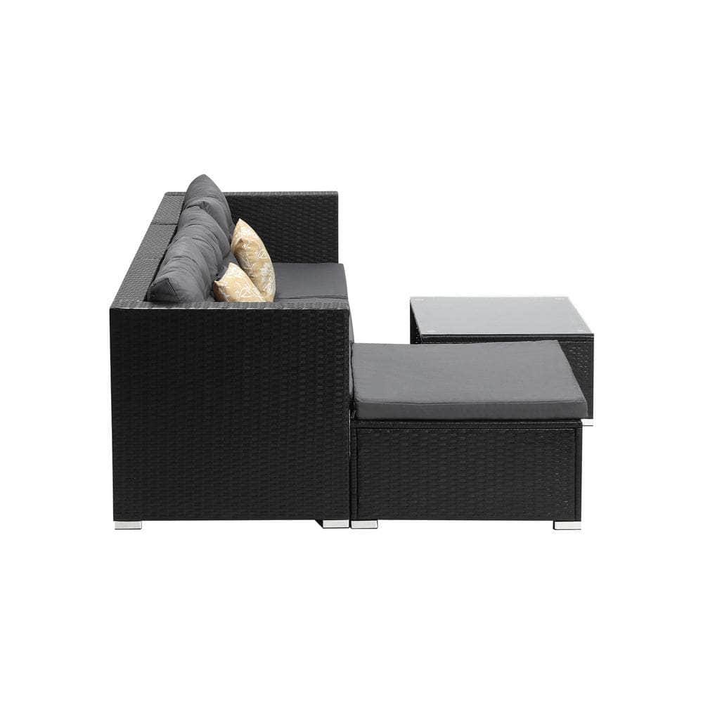 Outdoor Sofa Set 4 Seater Corner Modular Lounge Set