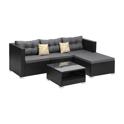 Outdoor Sofa Set 4 Seater Corner Modular Lounge Setting Patio Furniture
