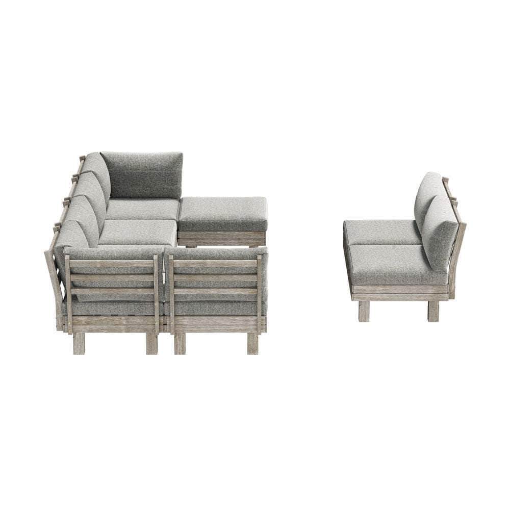 Outdoor Sofa Set 8 Piece Wooden Lounge Setting Garden