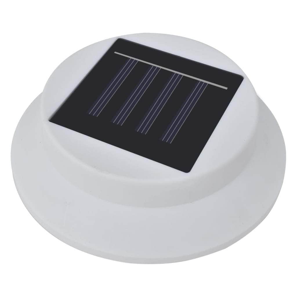 Outdoor Solar Fence Lamps 12 pcs LED White