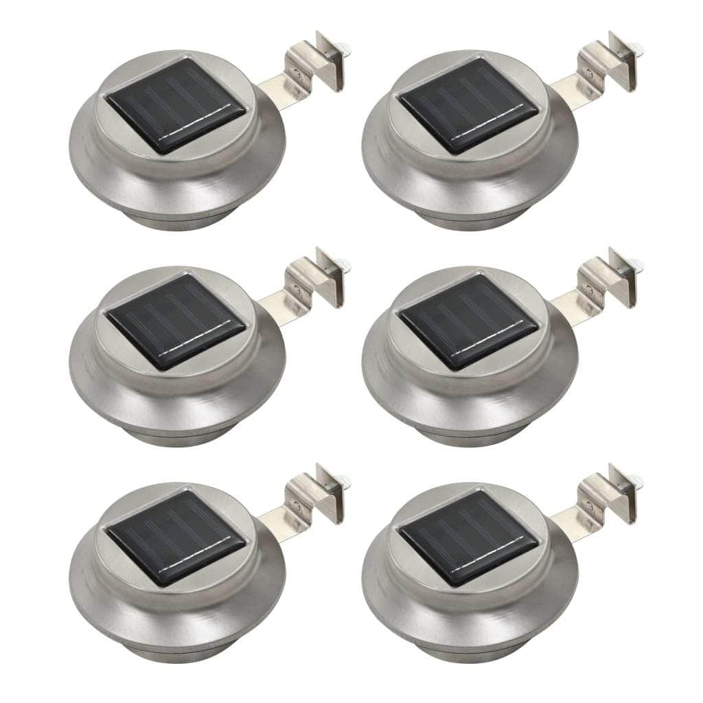 Outdoor Solar Lamps 6 pcs LED Round 12 cm White - Simple deals