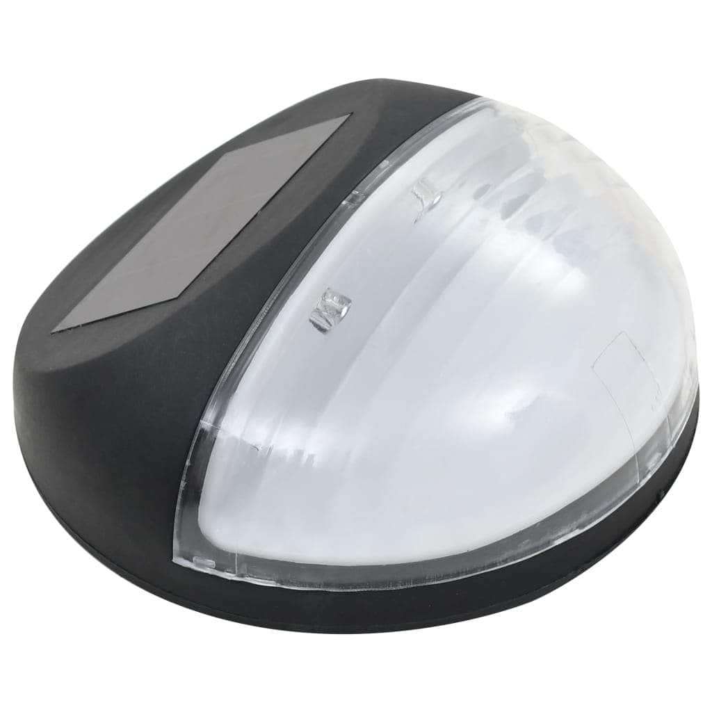 Outdoor Solar Wall Lamps LED 12 pcs Round Black - Simple deals