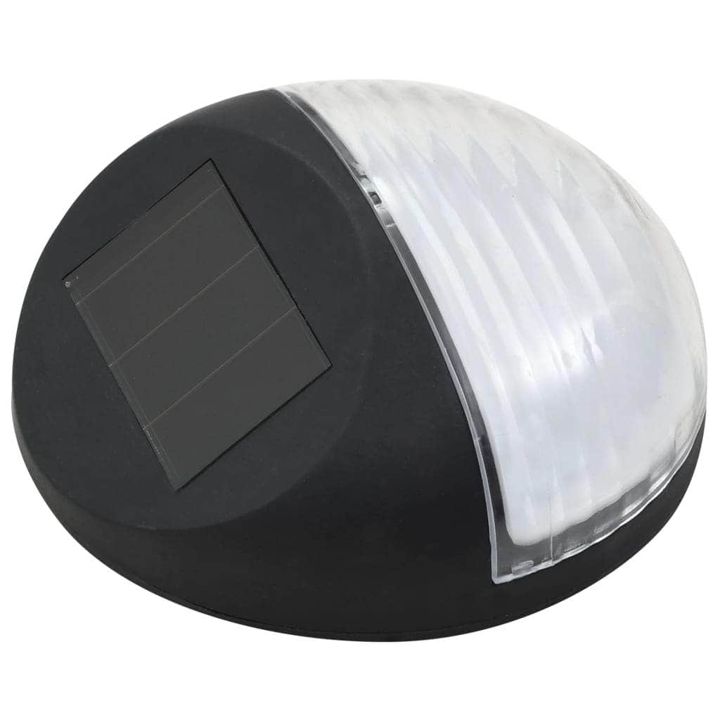 Outdoor Solar Wall Lamps LED 12 pcs Round Black - Simple deals
