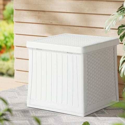 Outdoor Storage Box 56L Container Lockable Indoor Garden Toy Tool Shed