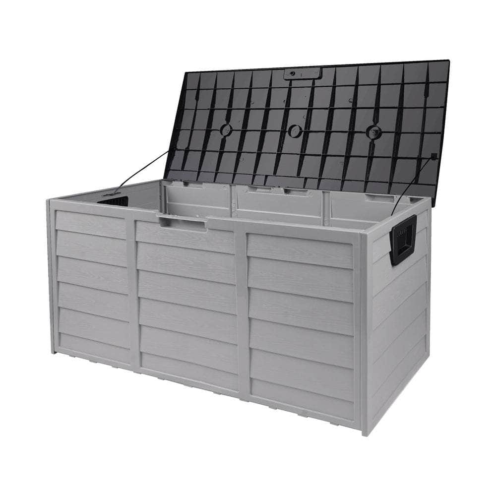 Outdoor Storage Box Cabinet Container Garden Chest Deck Tool Lockable 290L