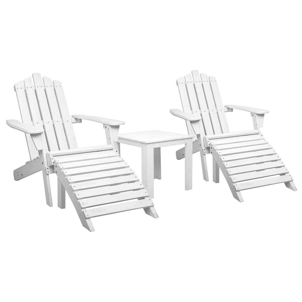Outdoor Sun Lounge Beach Chairs Table Setting Wooden Patio Chair, Wooden finish
