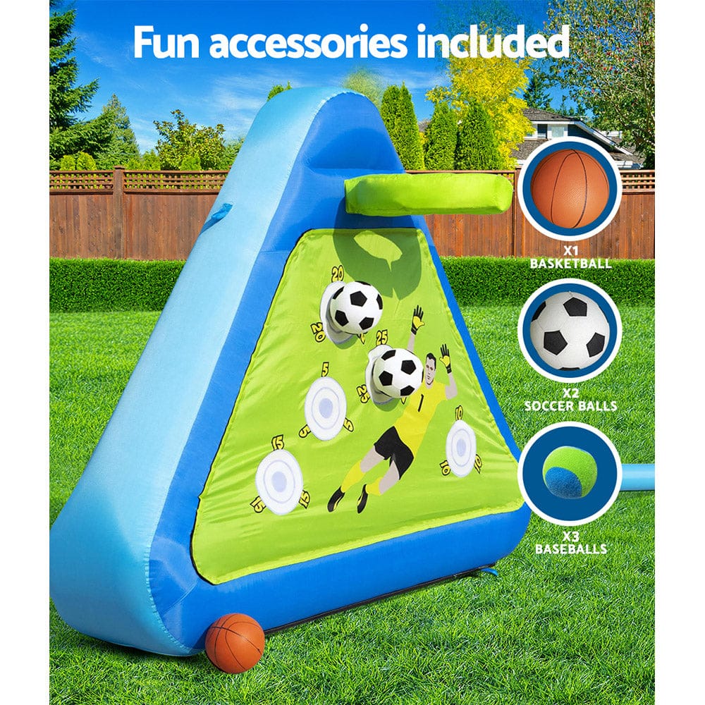 Triple Sports - Kids Inflatable Soccer Basketball Outdoor Play Board - photo 11