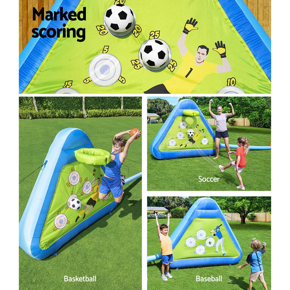 Outdoor Play Equipment - Kids Inflatable Soccer Basketball Outdoor Play Board - photo 12