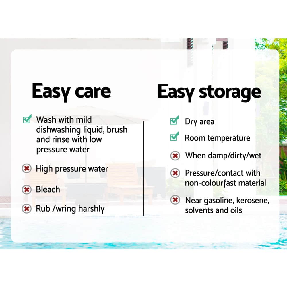 Outdoor Umbrella 3M Umbrellas Beach Garden Tilt Sun Patio Deck Pole Uv