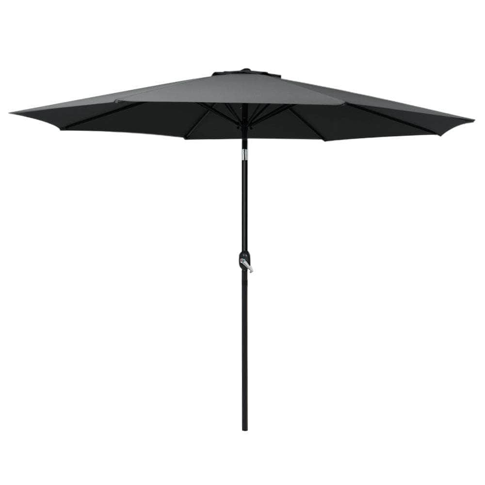 Outdoor Umbrella 3M Umbrellas Garden Beach Tilt Sun Patio Deck Pole Uv