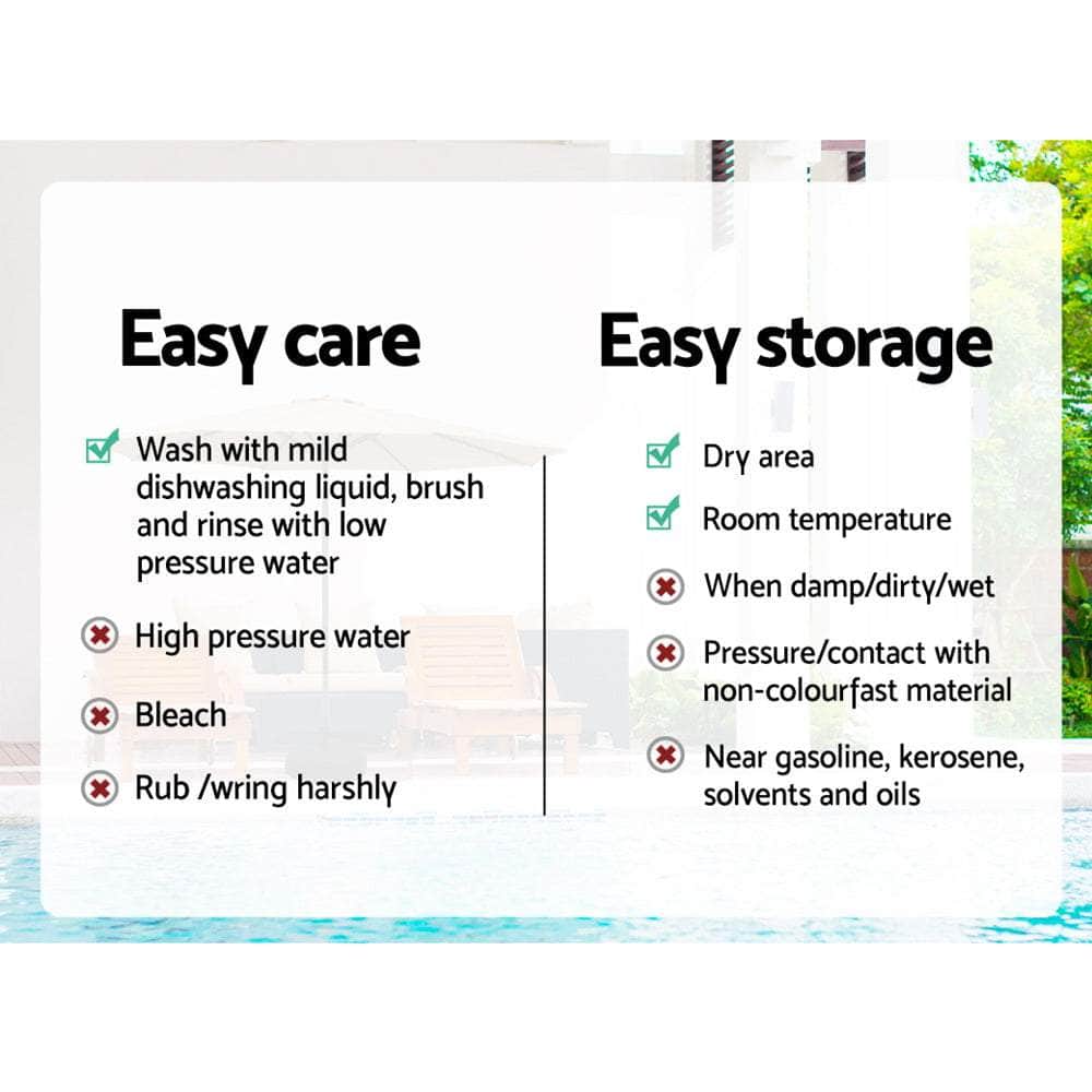 Outdoor Umbrella Umbrellas Beach Garden Tilt Sun Patio Deck Pole 2.7M